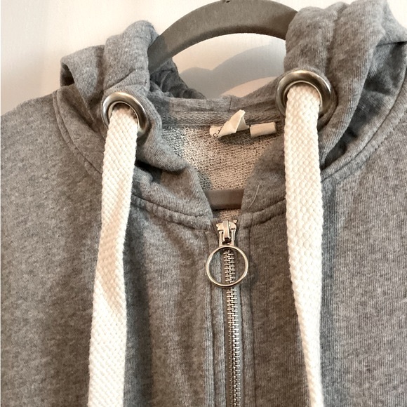 Cloth by RD Zip Up Oversized Hoodie Heather Grey Size Small - Picture 5 of 12